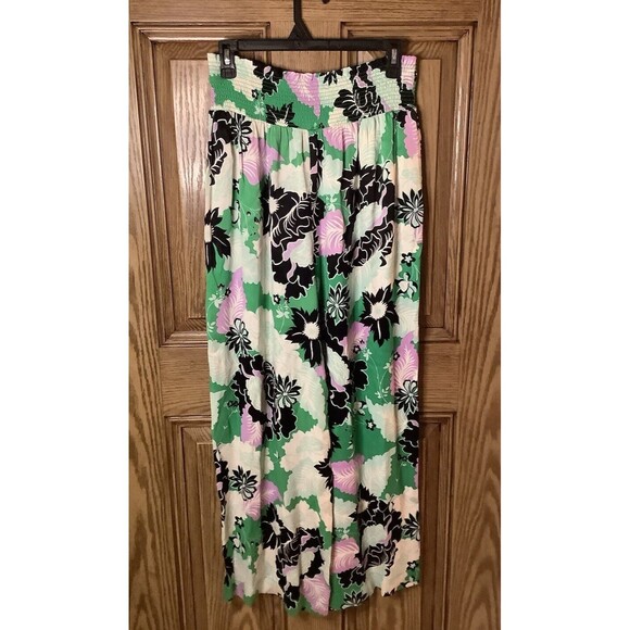 Anthropologie The Saria Smocked Wide-Leg Pants by Maeve Size Small - Picture 5 of 7